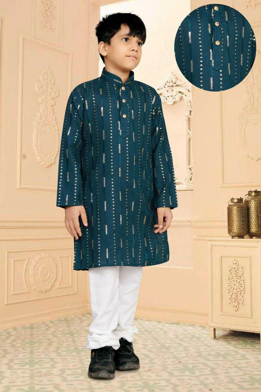 YNF SOFT COTTON WTX Embrodery WHOLESALE BOYS KURTA PYJAMA MANUFACTURER